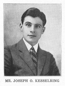 Joseph Kesselring in Bethel College's 1922 yearbook, Graymaroon. photo credit: Mennonite Library and Archives