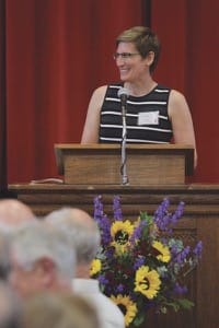 Pam Tieszen at the 2016 Alumni Banquet last June